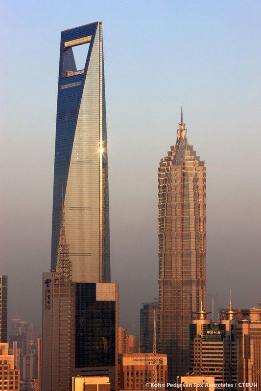 البرج المالي العالمي في شنغهاي، الصين
