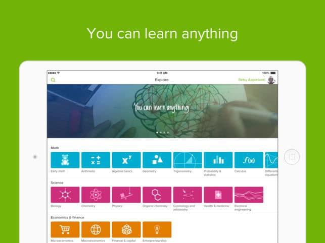 التطبيقات لتعليم البرمجة - Khan Academy