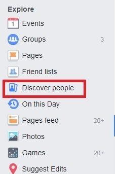  البحث عن اشخاص في فيسبوك
