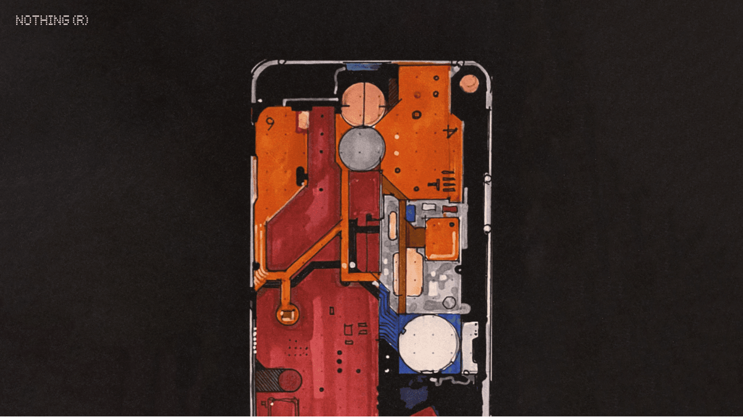 احد تصاميم هاتف Nothing Phone 1 المحتملة التي قدمتها شركة نوثينج 