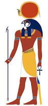 الإله رع يمسك بيده مفتاح الحياة الأبدية "عنخ" - آلهة مصر القديمة