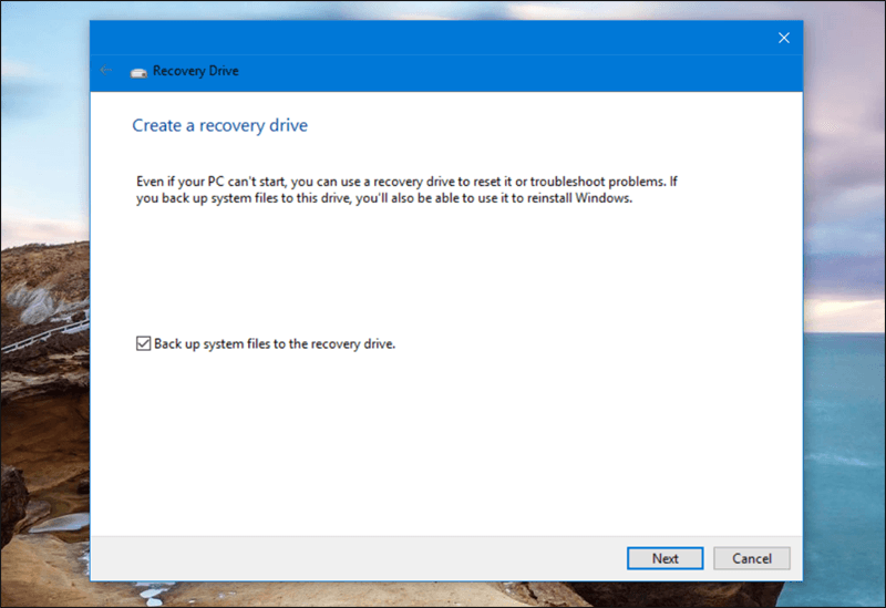 حفظ نسخة احتياطية من Windows