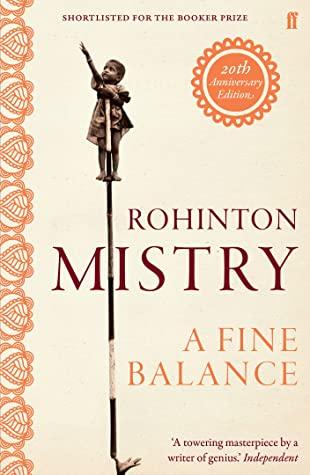 روايات هندية - غلاف رواية توازن جيد- A fine balance باللّغة الانجليزية.