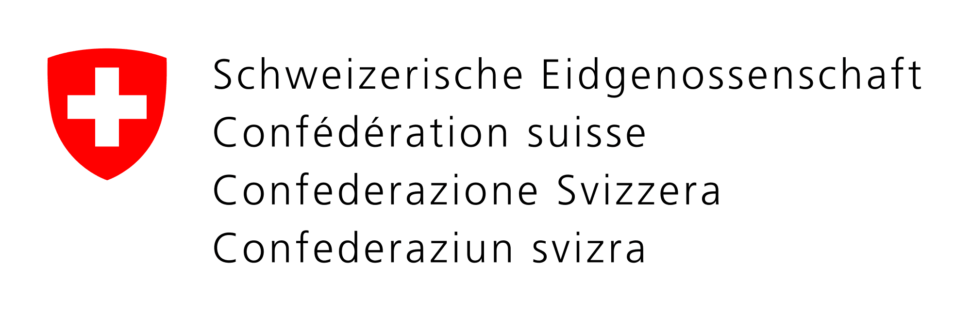 شعار الاتحاد السويسري باللغات الأربعة الرسمية