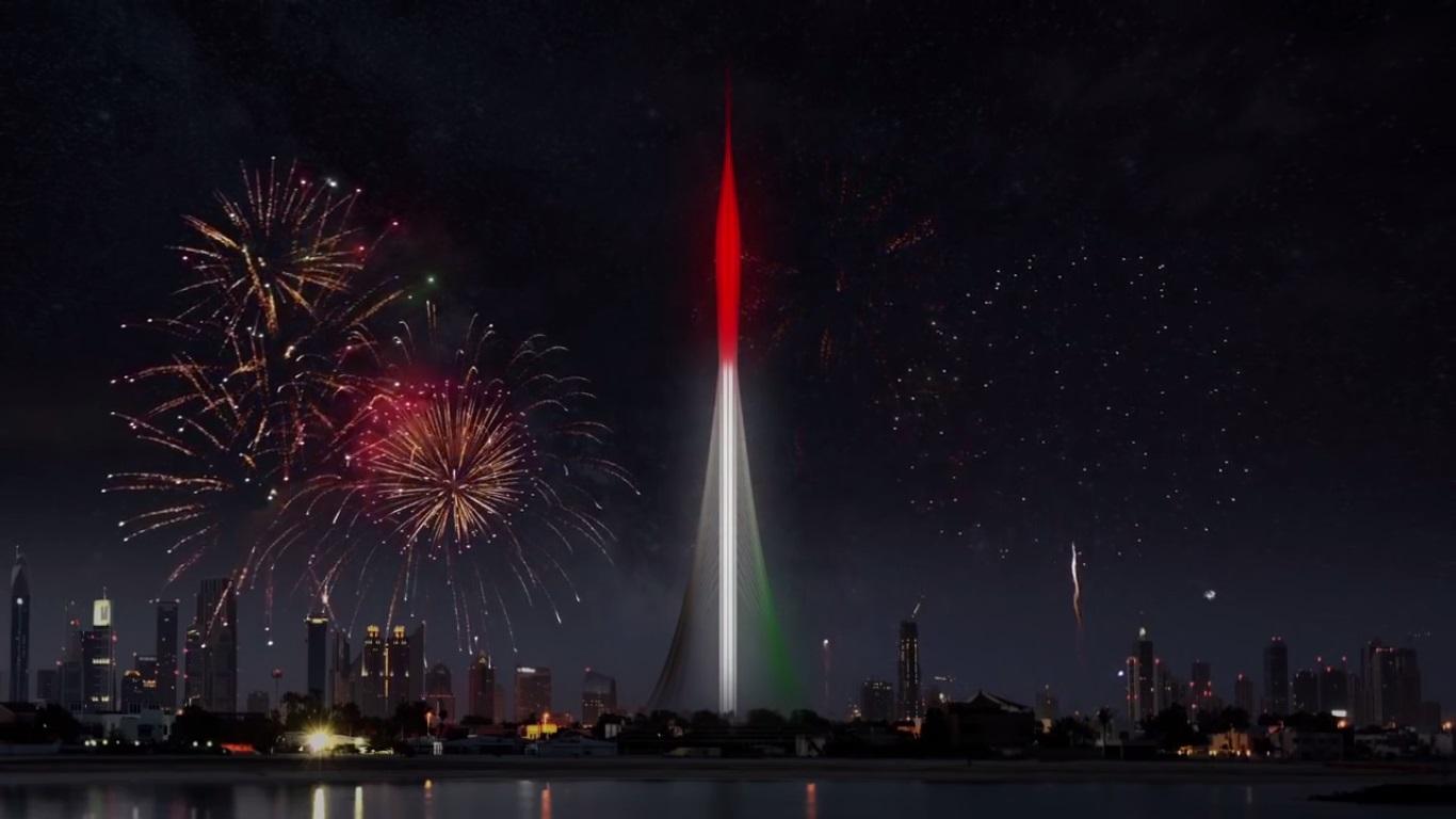 برج خور دبي - الإضاءة