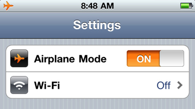 airplane mode to charge twice faster 380x214 20 خاصية وميزة للآيباد و الآيفون معظم الناس لا تعرفها!