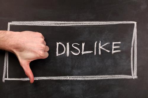 dislike دراسة بحثية جديدة ستفيد محترفي التسويق عبر الفيسبوك 