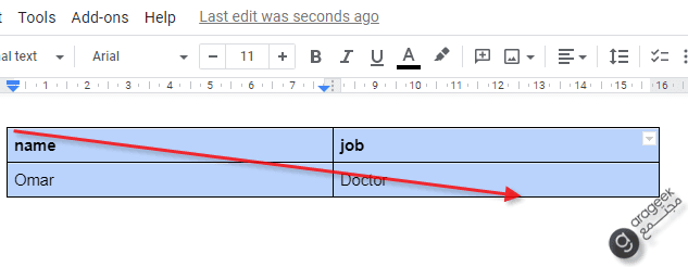 إنشاء جدول في ووردبريس باستخدام Google Docs -2