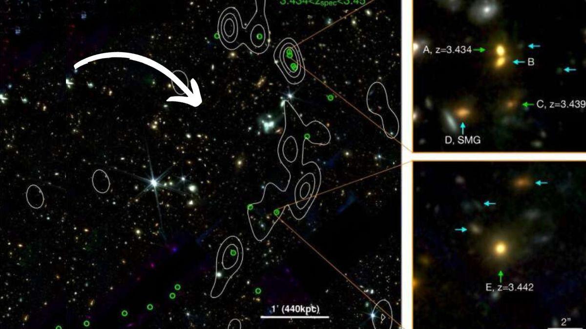 اكتشاف جديد .. اكتشف علماء الفلك هيكلًا فضائيًا ضخمًا يضم 20 مجرة ضخمة على الأقل