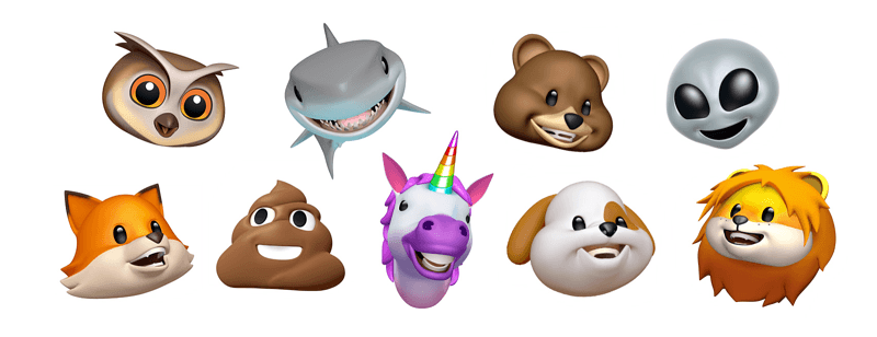استعراض لخاصية "Animoji" التي أطلقتها أبل في عام 2017