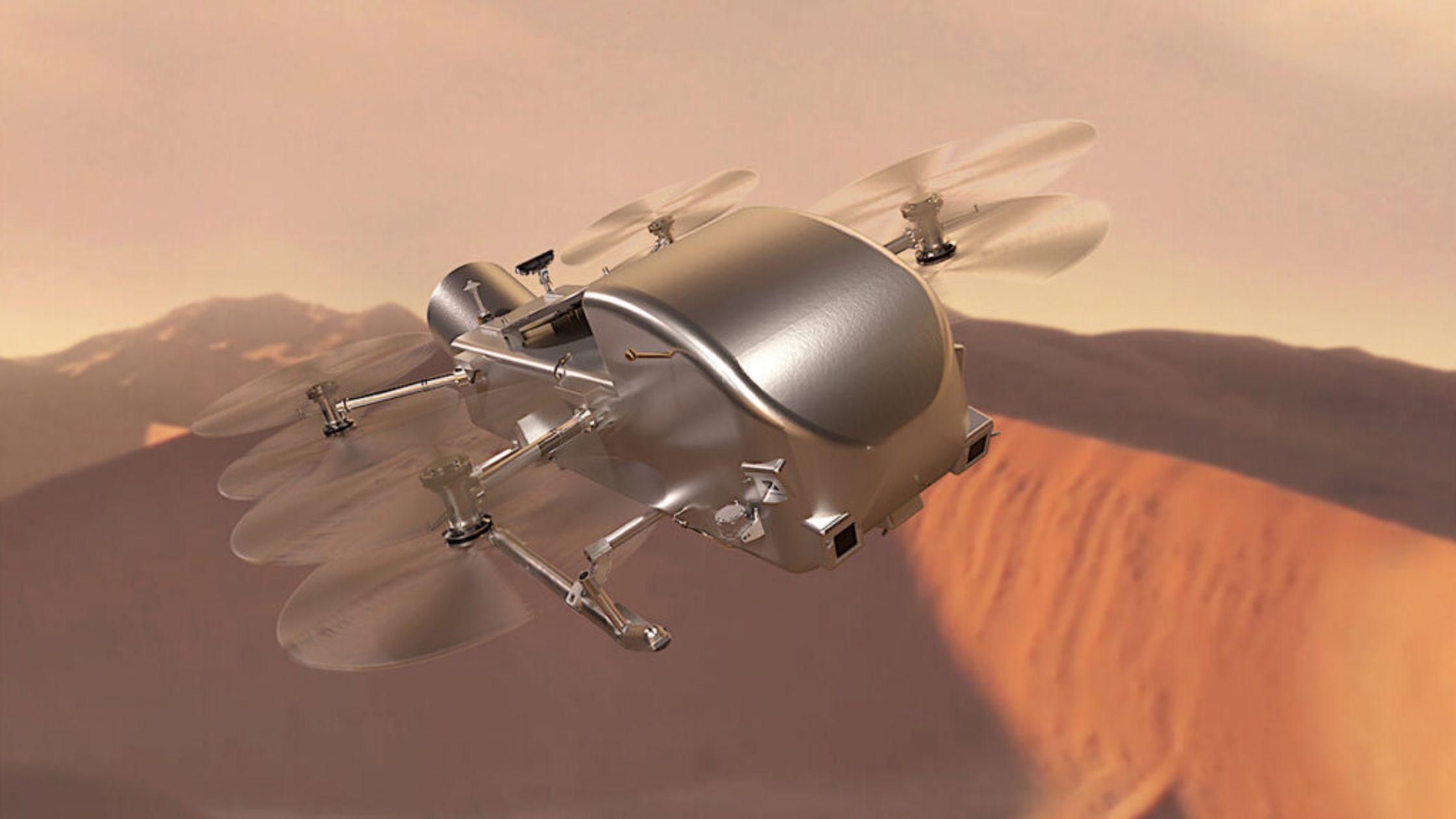 مركبة Dragonfly التابعة لوكالة ناسا سوف تسافر لمسافة 800 مليون ميلًا لاستكشاف قمر تيتان التابع لزحل