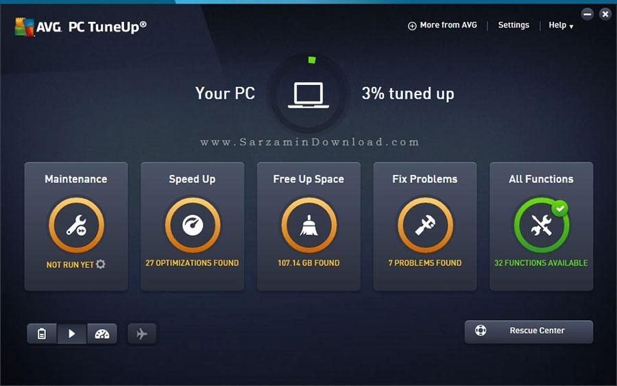 برنامج AVG PC TuneUp, ويندوز