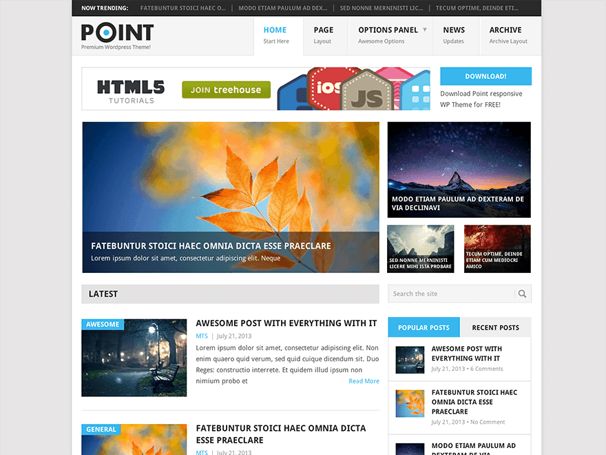 Point-Free-Arabic-WordPress-Theme افضل قوالب ووردبريس العربية