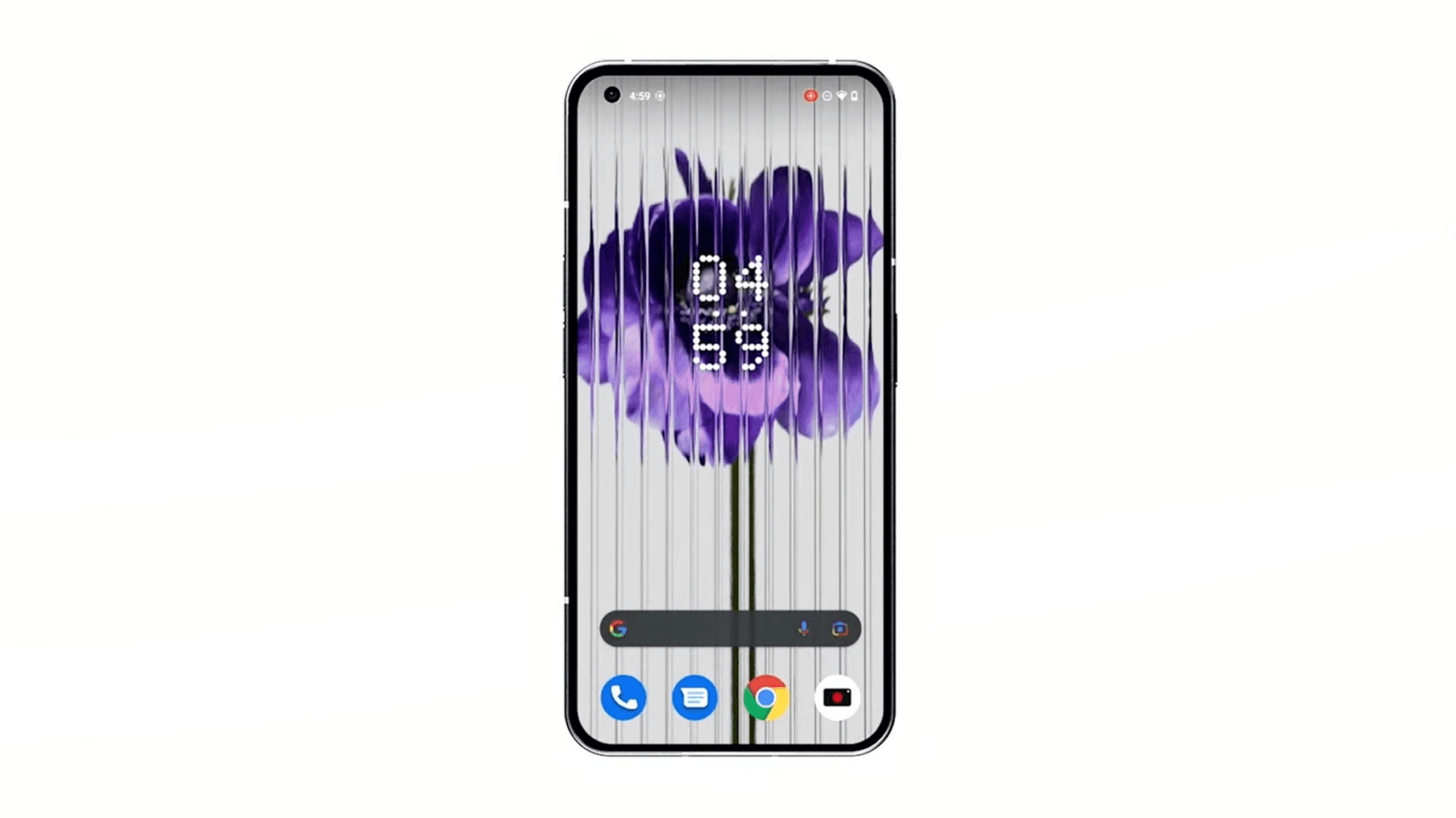 الشاشة في هاتف Nothing Phone 1