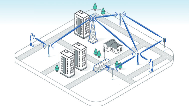 The spread of cover towers in residential areas