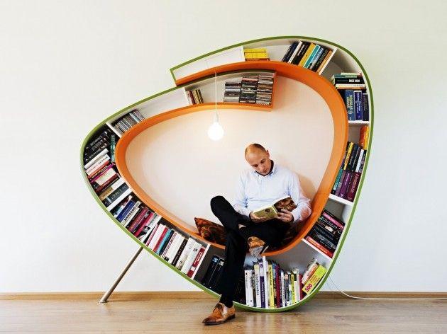 مكتبات بتصاميم غريبة 