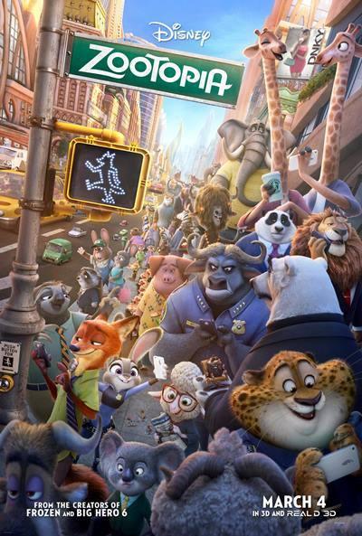 افلام مارس 2016 - Zootopia