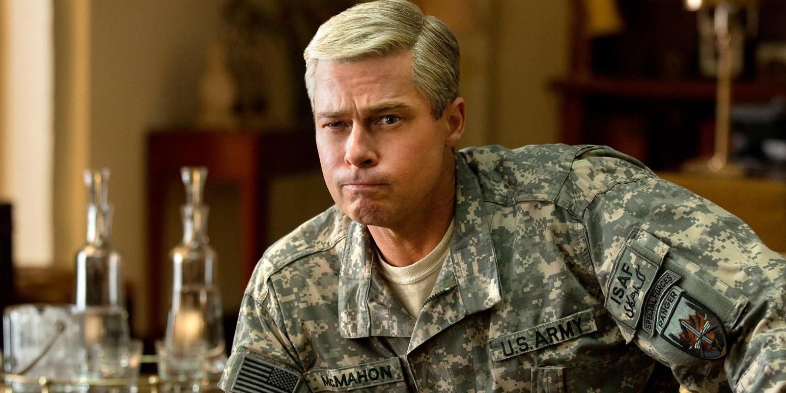 براد بيت في دور جلين مكماهون فيلم War Machine