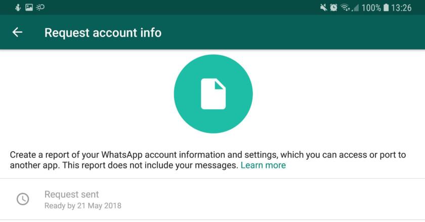 معلومات الحساب