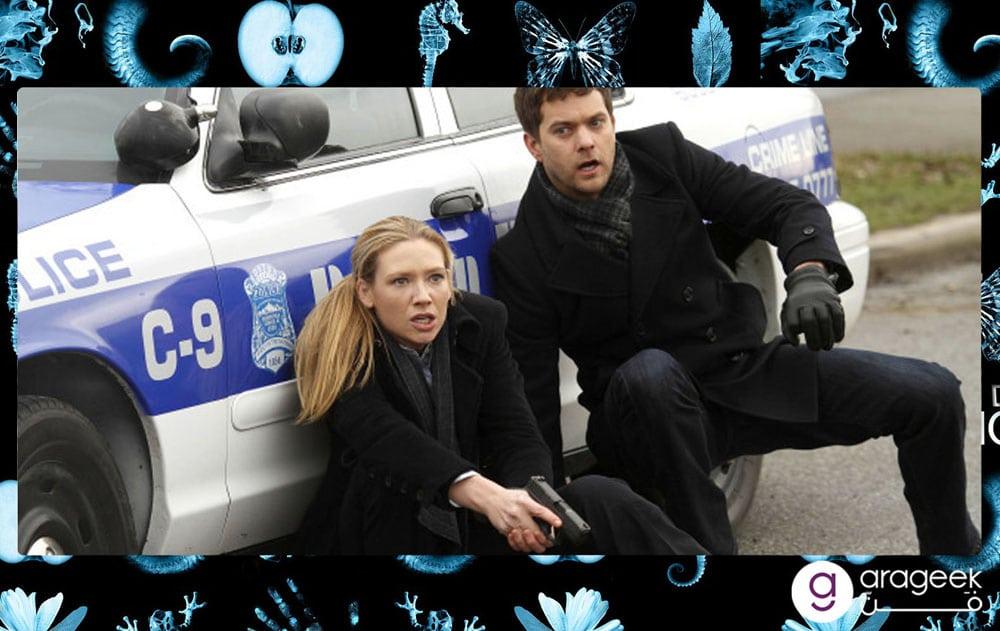 شخصيتي أوليفيا دونام وبيتر بيشوف من مسلسل Fringe
