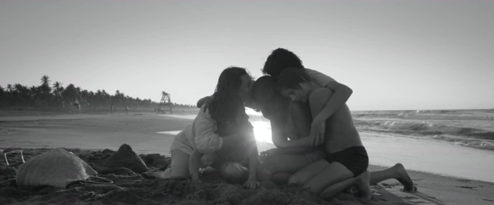 مشهد الشاطئ من فيلم Roma