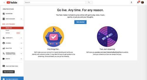 تطبيقات البث المباشر