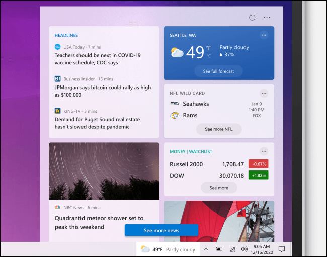 windows-10-news-interests