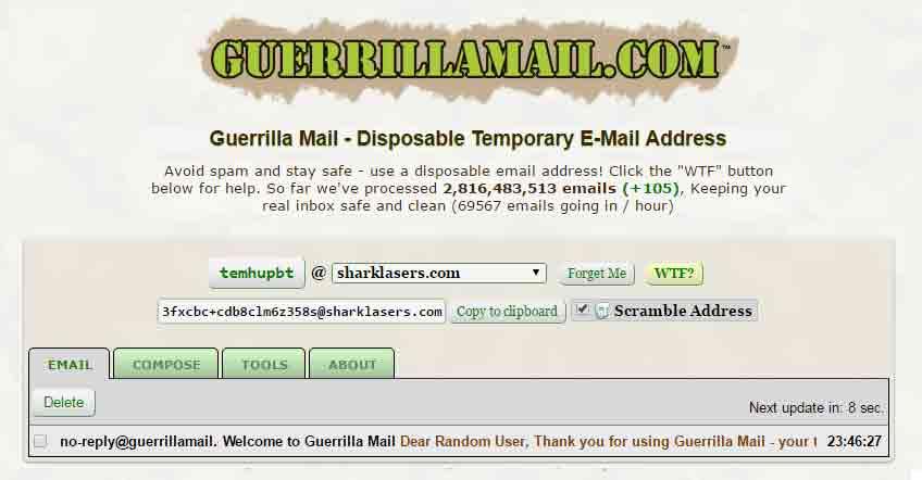 Guerrila Mail