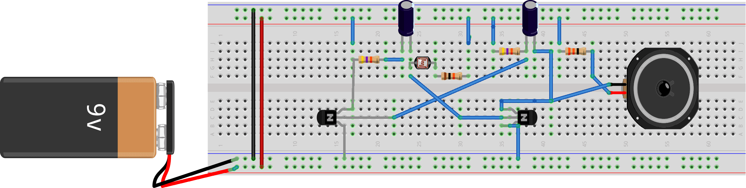 دائرة الإنذار بإستخدام الضوء "Light Alarm Circuit"