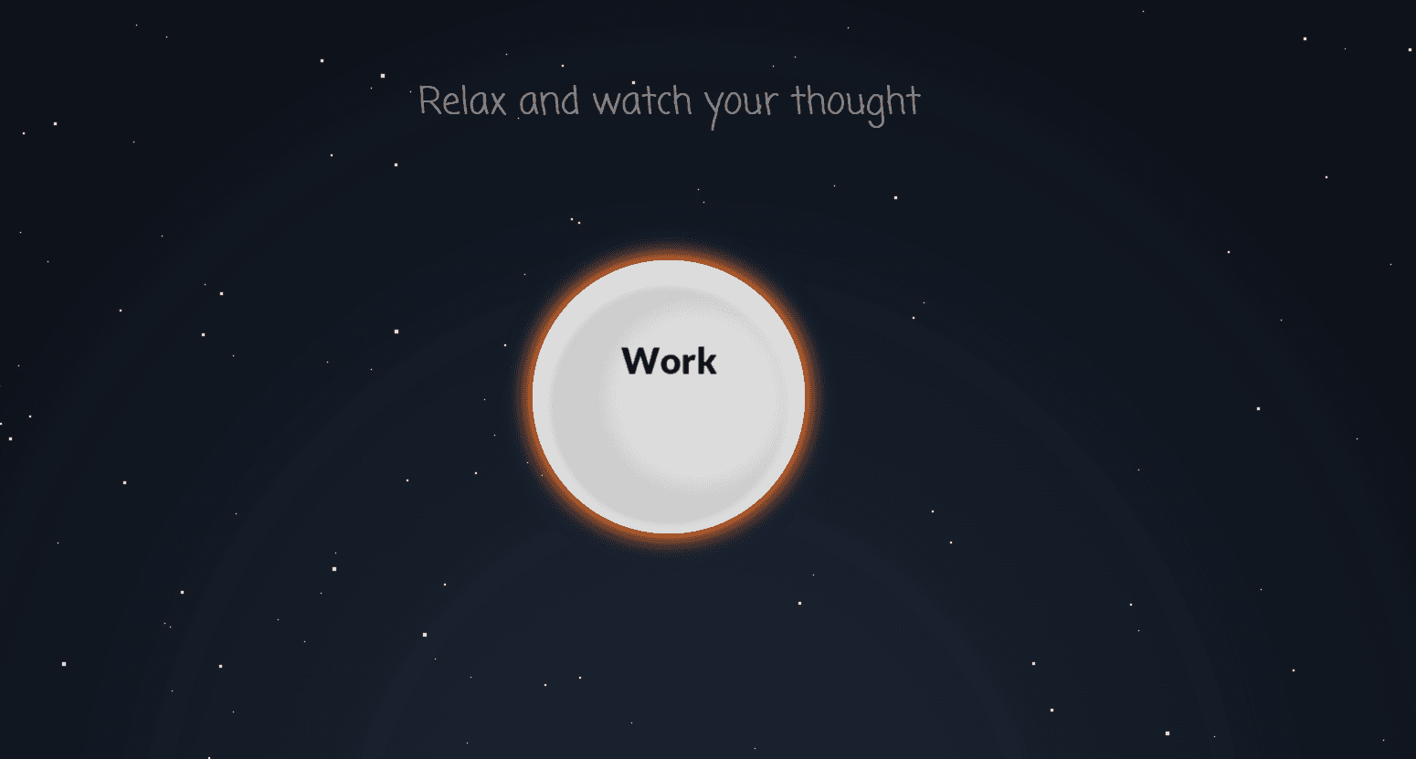 تطبيق Pixel thoughts 60 second meditation site