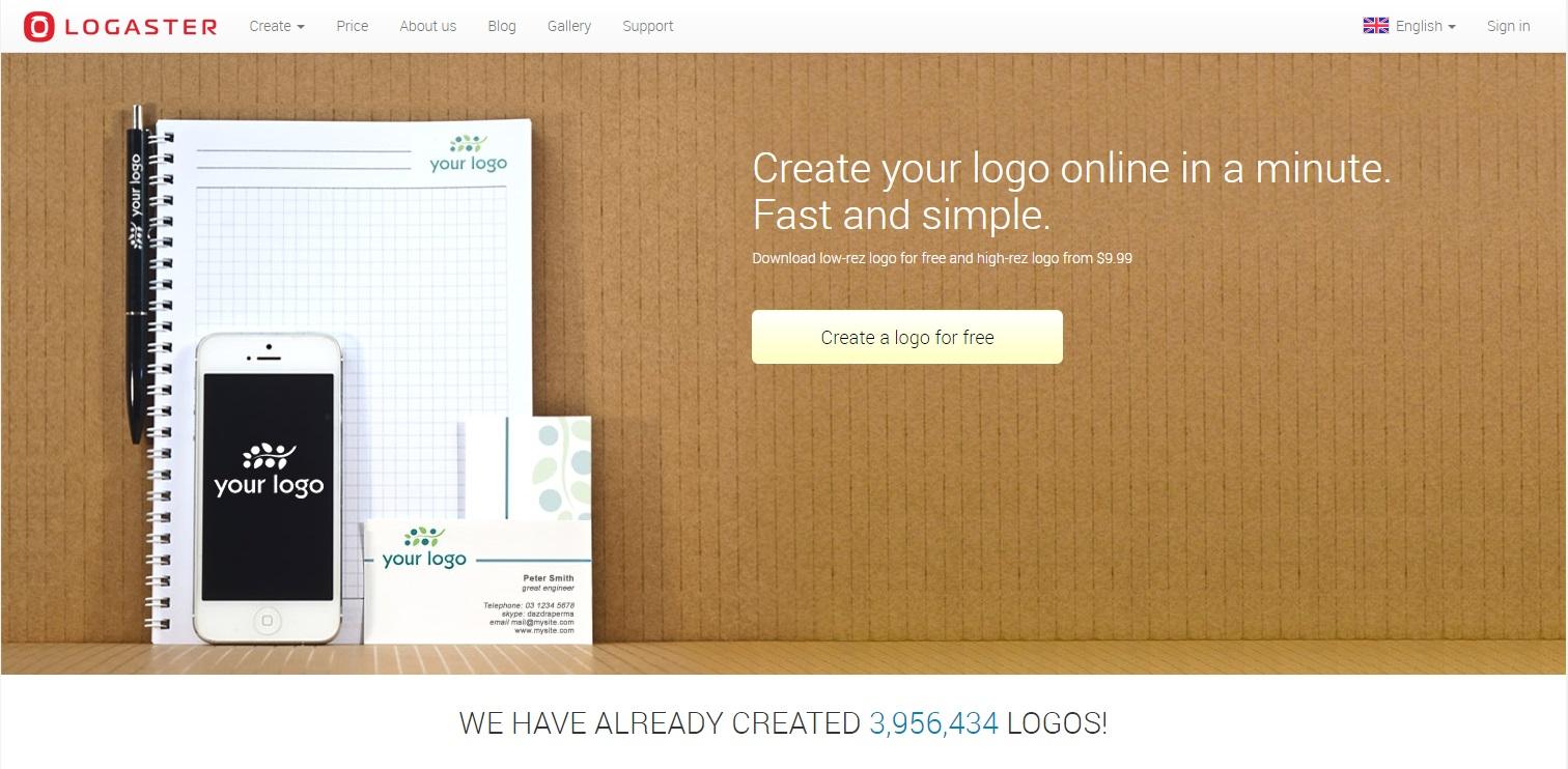موقع Logaster لتصميم الشعارات