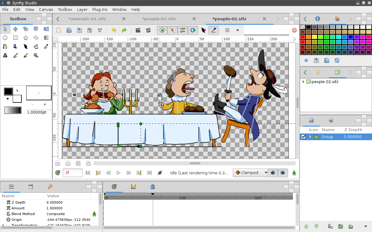 Synfig Studio وهو من أفضل برامج الكمبيوتر