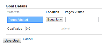 google analytics goals-time on site