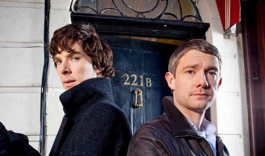 بنديكت كومبرباتش ومارتن فريمان مسلسل Sherlock