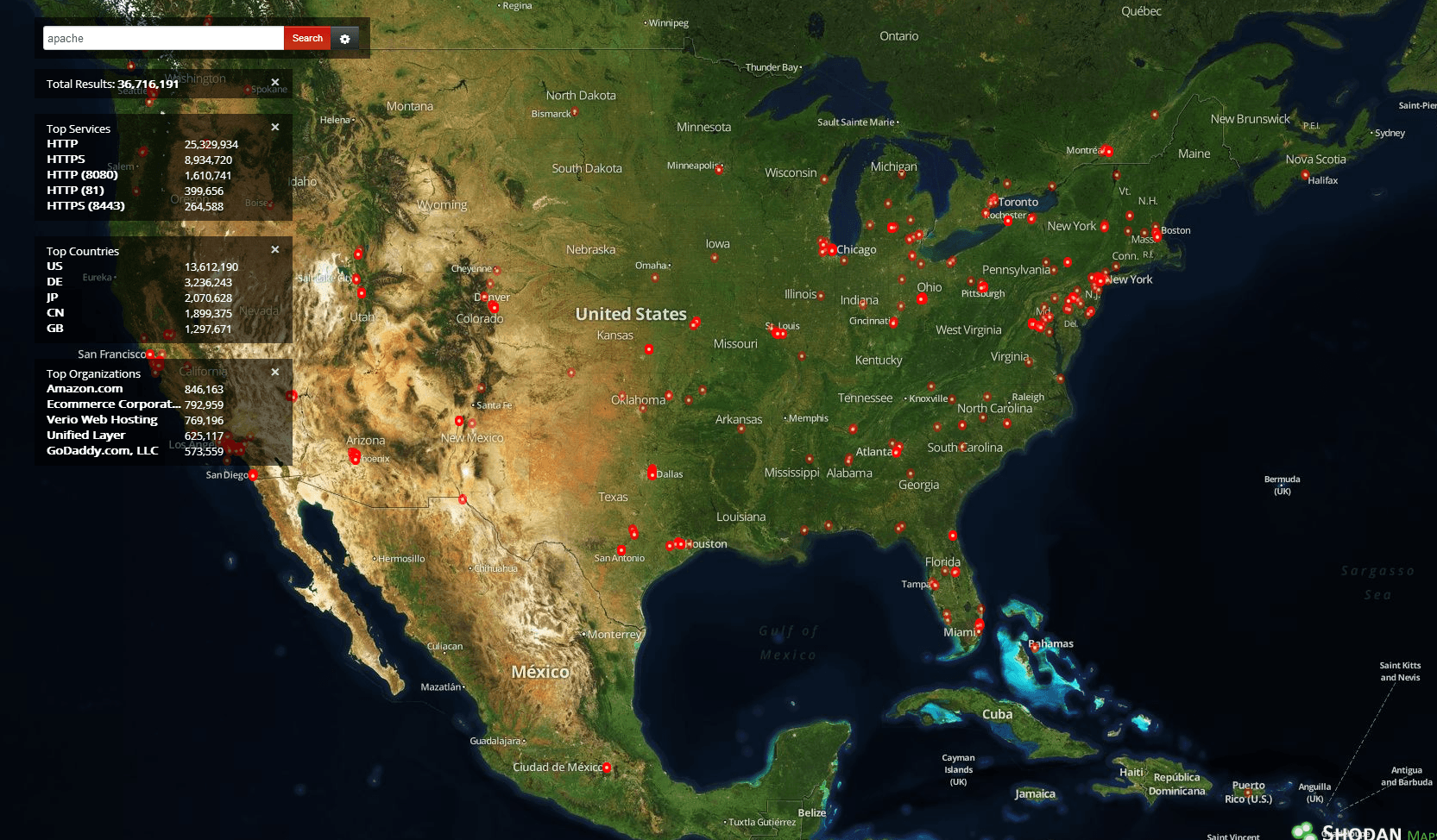 shodan-maps