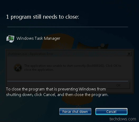 shutdown
