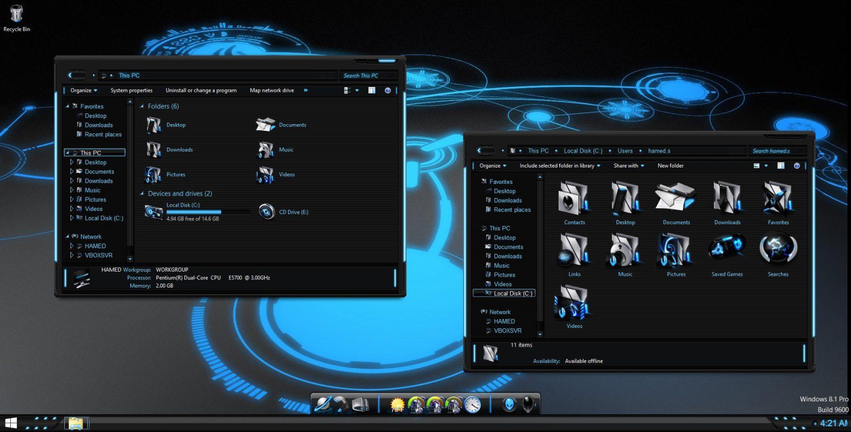 حزمة ثيمات Alienware لنظام ويندوز