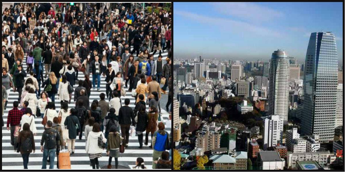 طوكيو المدن العشر الأكثر ازدحاماً 