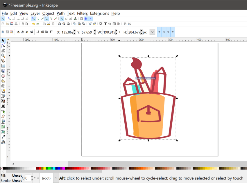 برنامج Inkscape, ويندوز