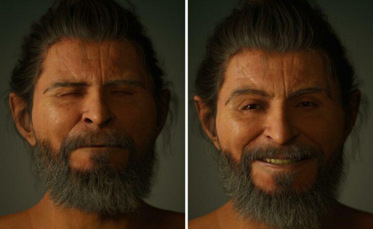 زوّار إكسبو وجهاً لوجه مع رجل عاش قبل 10 آلاف عام