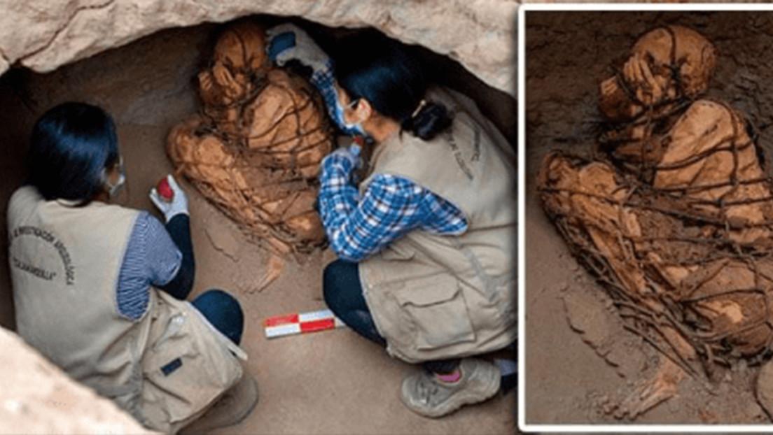 مومياء غامضة تم العثور عليها مقيدة بالحبال ويُرجح أنها مدفونة منذ أكثر من 800 عام