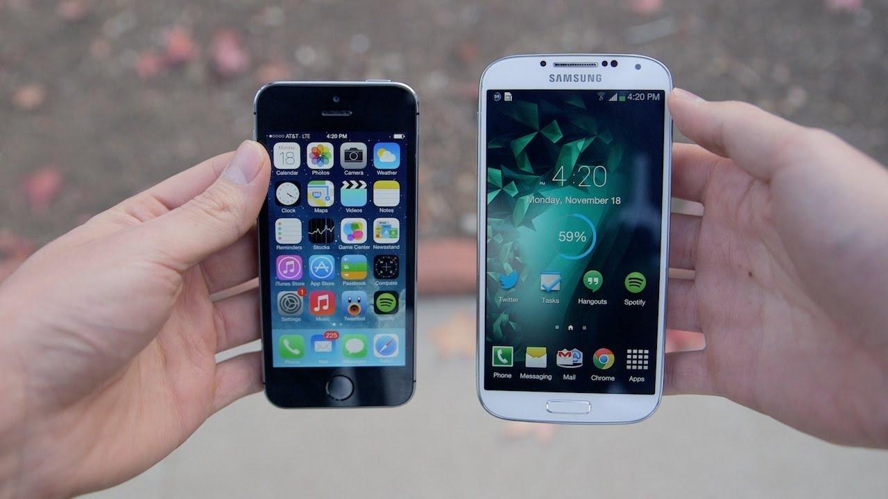 مقارنة شاملة بين iPhone 5s و Galaxy S4