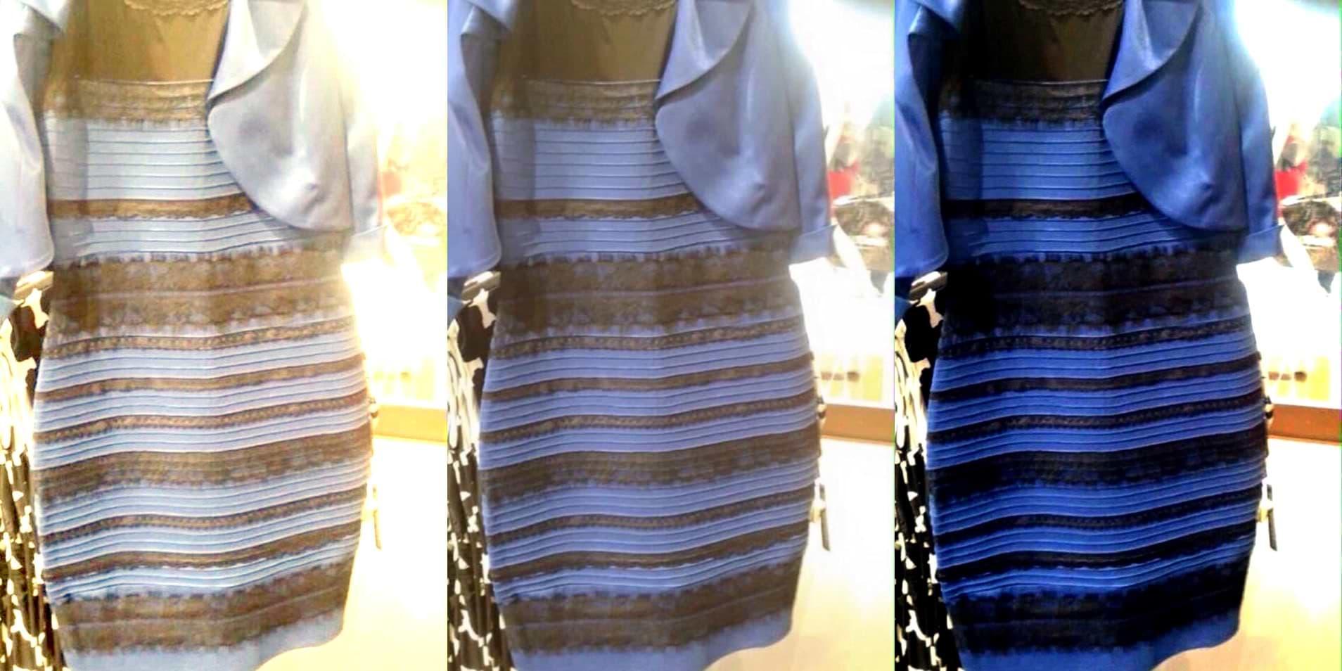 اختلاف شخصان على لون فستان واحد