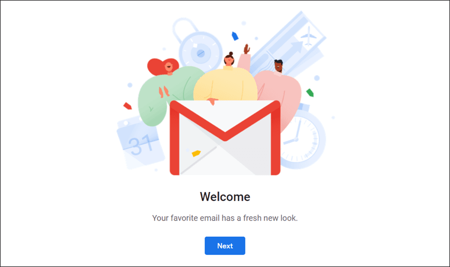 تفعيل الشكل الجديد لخدمة Gmail