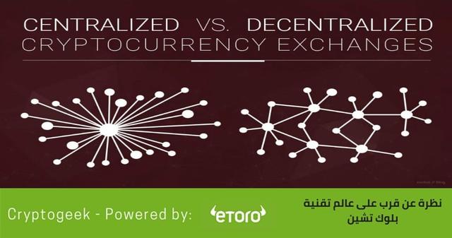 ما الفرق بين تداول العملات الرقمية بشكل مركزي وغير مركزي؟