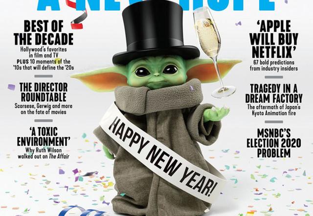 “بيبي يودا” يحتفل مع مجلة The Hollywood Reporter بالعام الجديد!