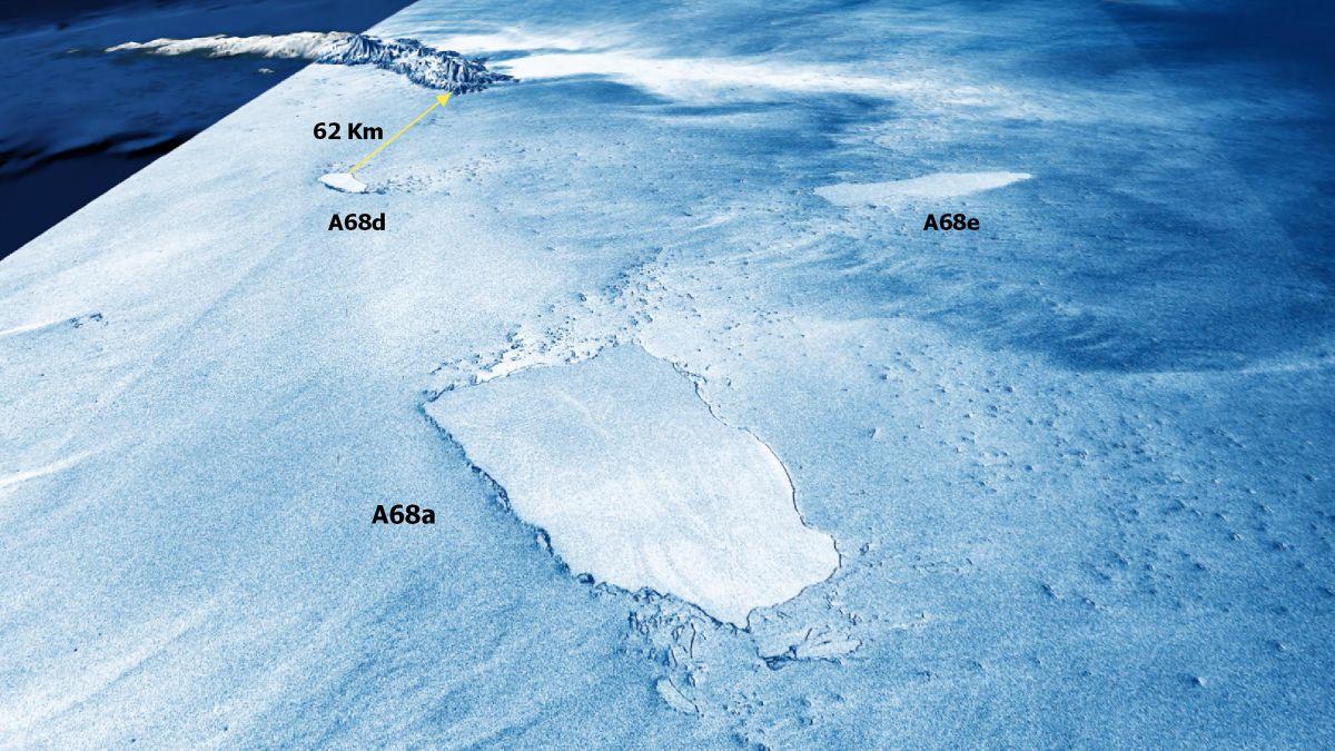 جبل جليد أنتاركتيكا A68a