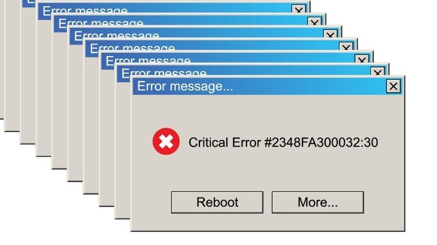 حل مشاكل الكمبيوتر رسائل خطأ