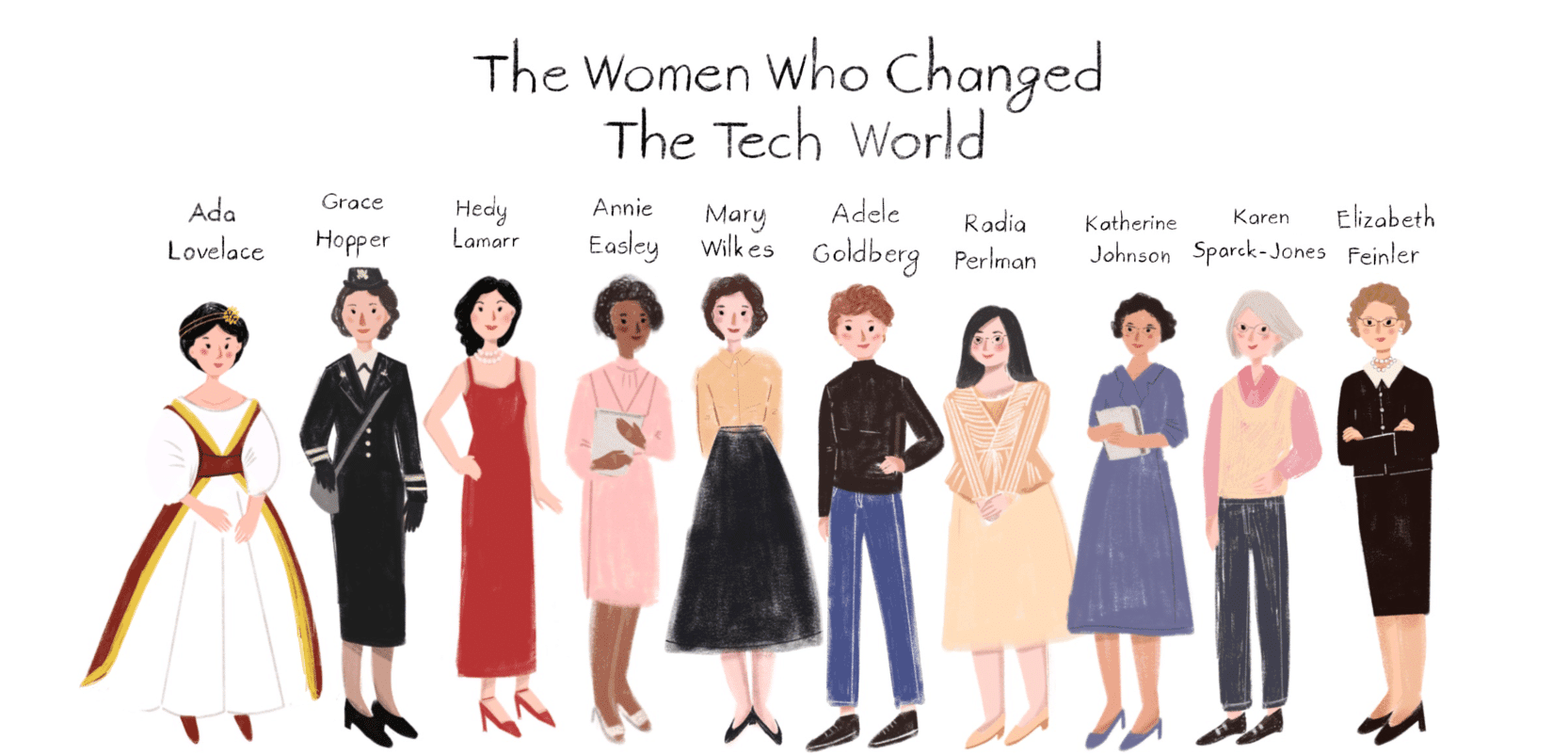 “مكانهن ليس المطبخ”… تعرّف على عشرة نساء غيّرن عالم التكنولوجيا إلى الأبد