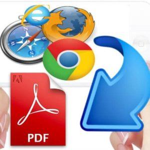 تحويل صفحات الويب الى PDF